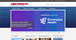 Desktop Screenshot of healthsouthcharleston.com